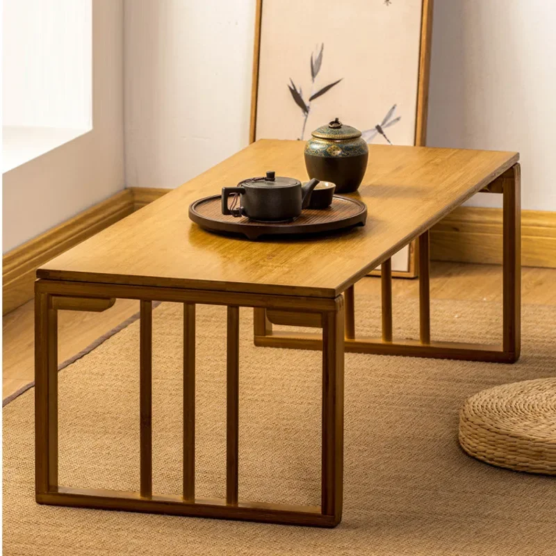 Multi-function Folding Tea Table Small Family Living Room Dining Tables New Chinese Style Bay Window Low Table Home Furniture
