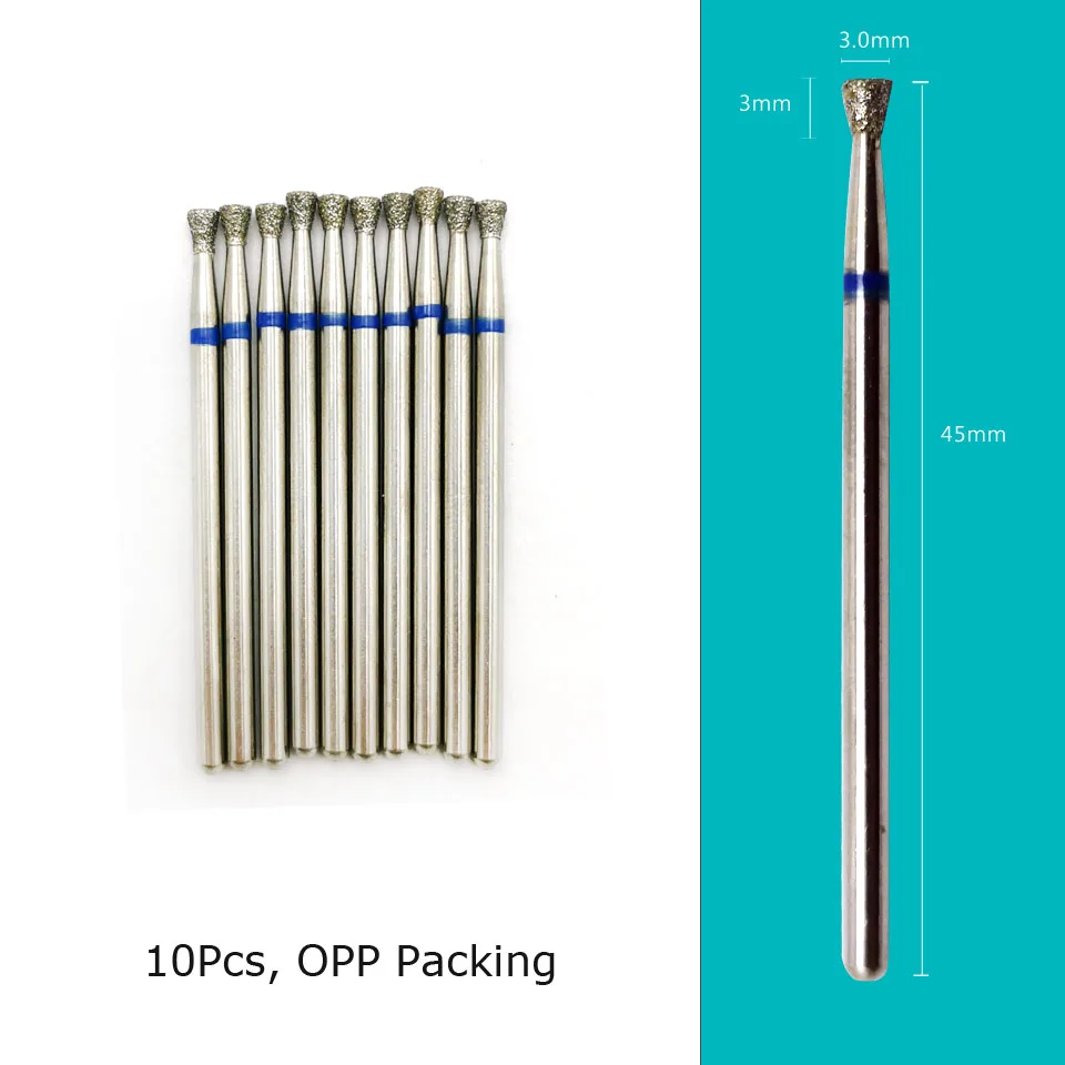 HYTOOS Nail Drill Bits Diamond Cutters for Manicure Cuticle Burr Milling Cutter for Pedicure Nails Accessories Tools 4