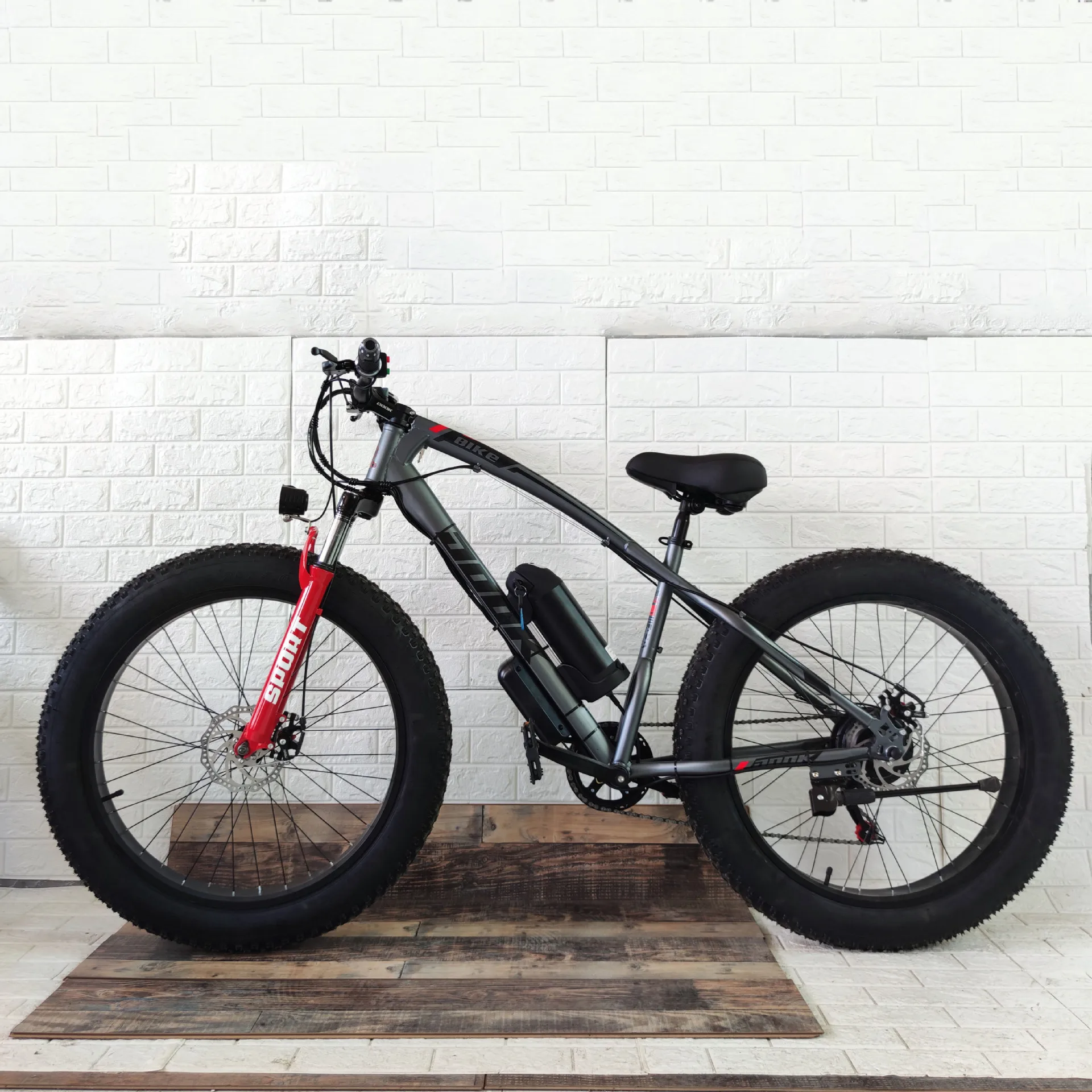 26-Inch Mountain Snow Bike Electric Lithium Fat Tire Electric Mountain Bicycle