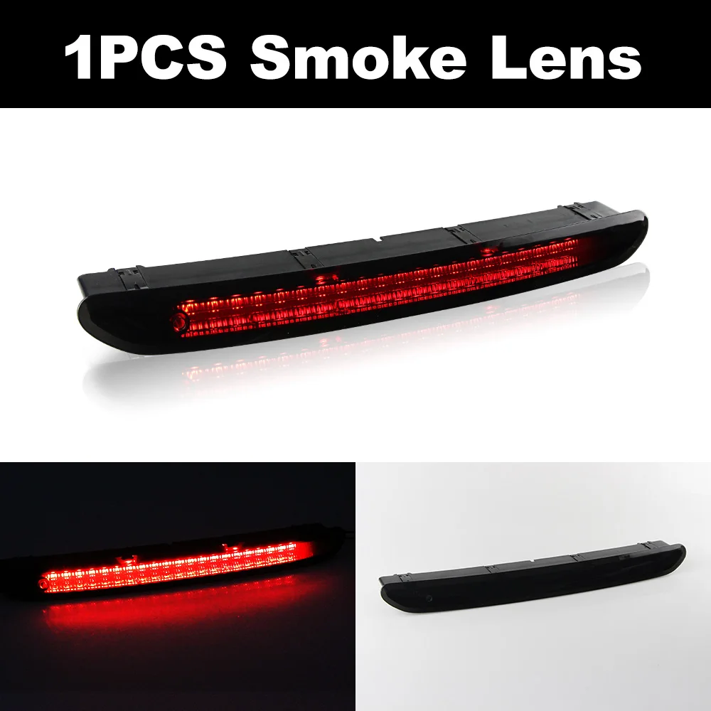 3ème Feu Stop Pour VW Tiguan 2007-2016 - 2 Pièces Rouge - Installation Plug & Play Sans Modification