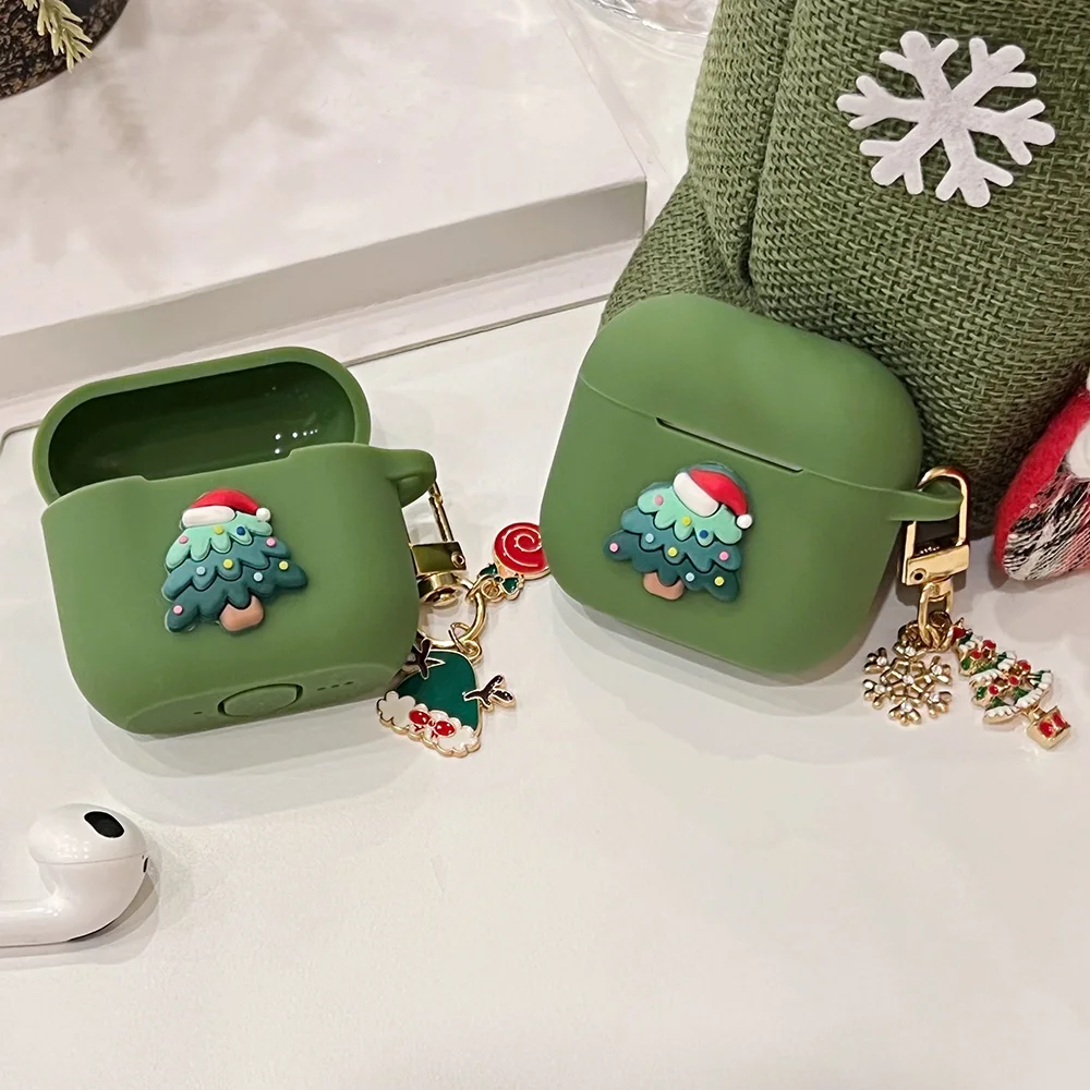 Green Silicone AirPods Case for Pro and Standard Models