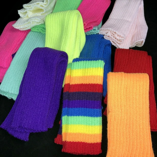 Hiver Long Chaud Jambières À Tricoter Genou Chaussettes Hautes