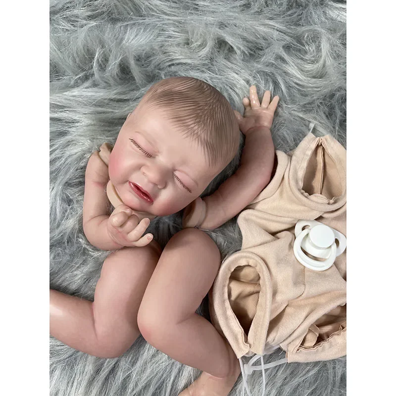 

Комплект из необработанной окраски «Одесса», 21 дюйм, спящий малыш с тканевым телом, высококачественные детали для кукол ручной работы