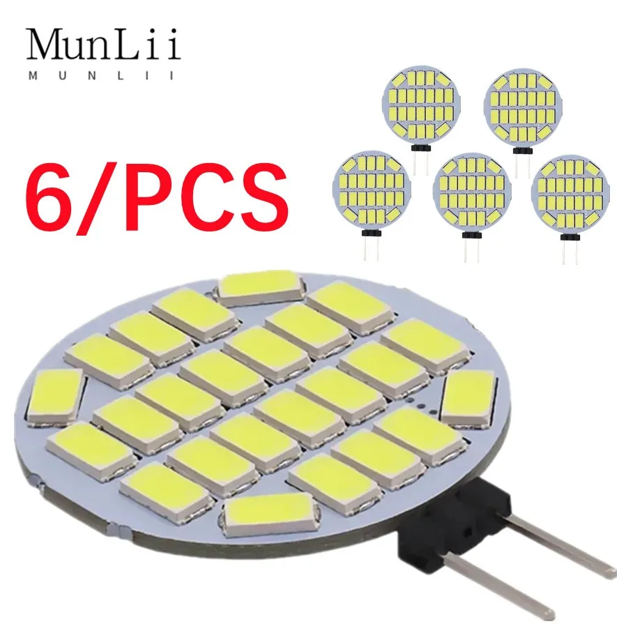 MunLii G4 LED Lamps 3W RV Lighting 12V 24V AC Replaces 25W Halogen Bulb 350LM 24leds 5730smd No Flicker Range Hood Boat Light