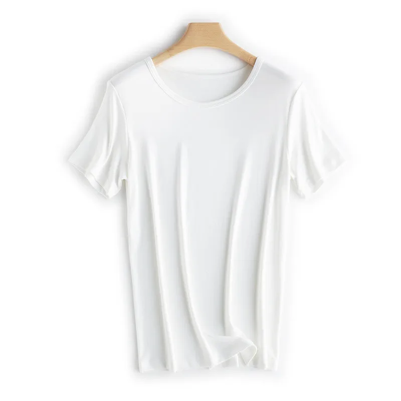 

MRMT 2024 Brand New Women's Modal Short Sleeve T-Shirt Round Neck Korean Women's Outer Wear Loose Plus Size Top