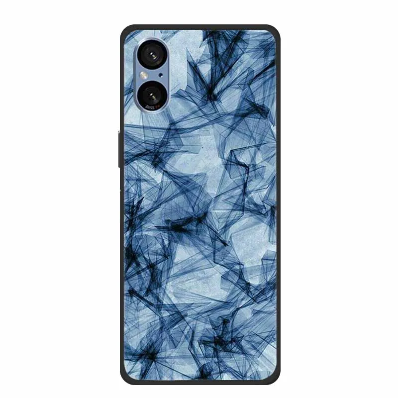 Elegant Marble Shockproof Soft Silicone TPU Back Cover for Sony Xperia 5V - Premium Phone Protection Case