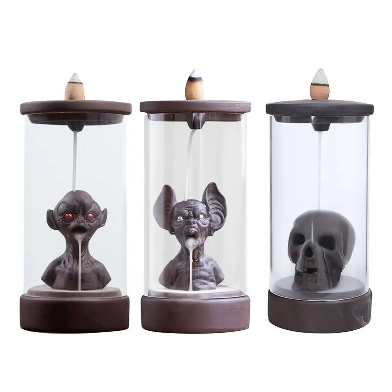 

Backflow Incense Burner Portable Resin Incense Cone Holder Reusable Waterfall Incense Stick Holder For Home Decor Accessories