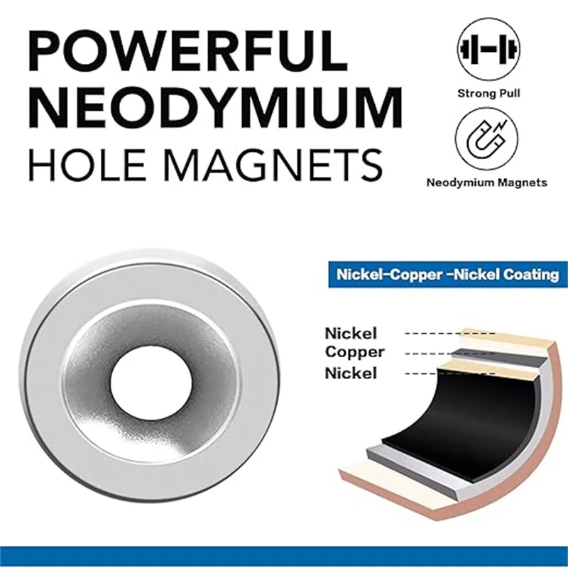 Neodymium Magnets Multi Disc Countersunk Hole