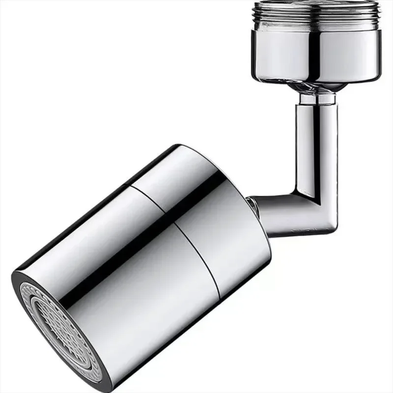 Kitchen faucet extender 1080 ° rotating sink accessory stainless steel universal splash proof dual-mode bathroom with adapter
