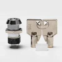 5/10 комплектов, 4-контактный 19 мм металлический переключатель ВКЛ-ВЫКЛ, 2 позиции, DPST A Series, ручка управления, переключатель 2NO 2NC, поворотный переключатель — изображение 3