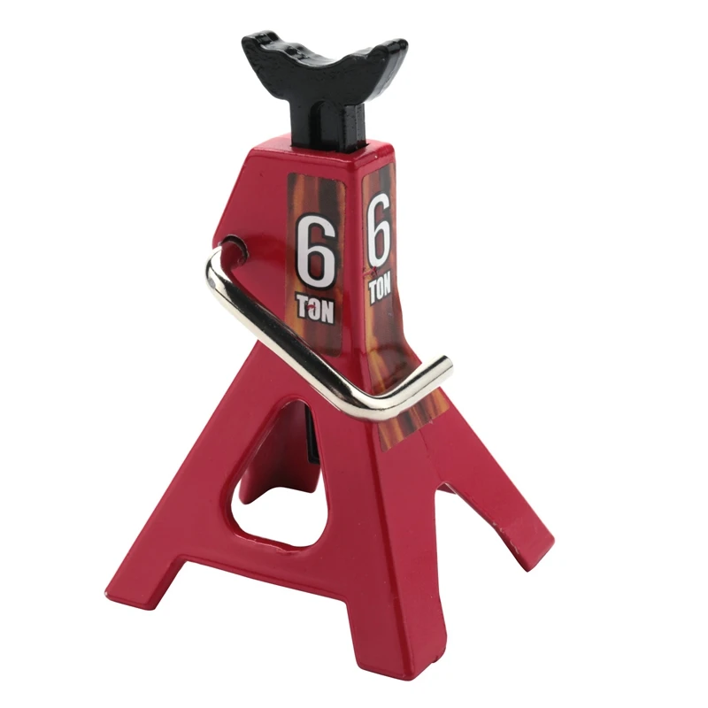 

1Pcs RC Cars Metal 3/6 Ton Scale Jack Stands Height Adjustable Tool For 1/10 RC Crawler Truck Car Trx4 Axial SCX10