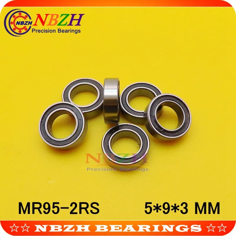 NBZH bearing 10 PCS MR95ZZ MR95-2RS SMR95ZZ SMR95-2RS ABEC-5 5X9X3 Mm Deep Groove Ball Bearings