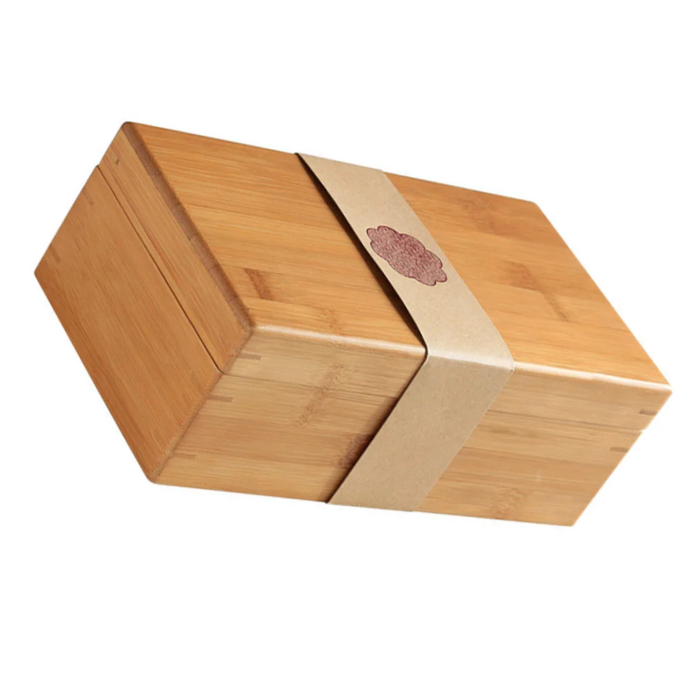 

Bamboo Present Box Tea Container High-end Wooden Tea-leaf Storage Box for Gift Home Elders Home Decoration Wooden Gift Boxes