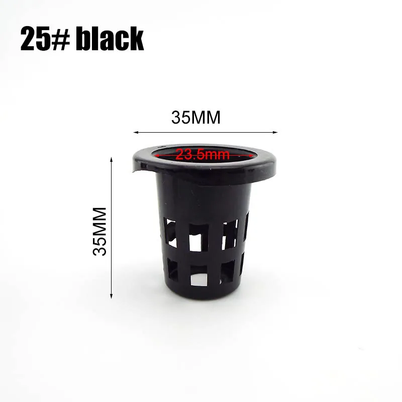 Hydrokultur Netztöpfe 50 Stück - 3,5 Cm, Schwarz/weiß, Für Erdlosen Anbau