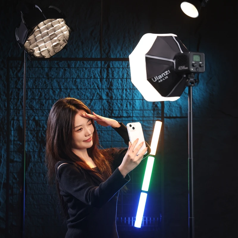 Ulanzi AS-L30 30cm Lantern Bowens Mount Softbox Photography Softbox Portable Softbox with Mini Bowens Mount Quick Release Ball Diffuser Light Modifier For Ulanzi LT028 LT005 COB