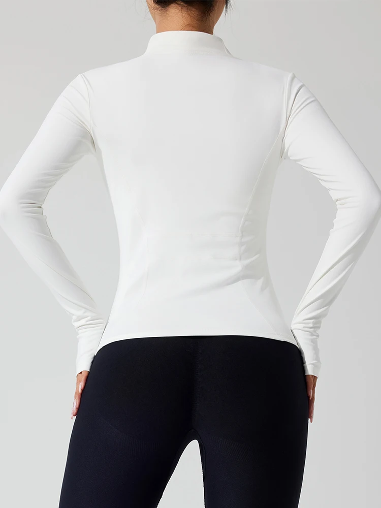 2024 Full Zipper Windproof Winter Outdoor Gym Fitness Coats Women's Jackets - Image 3