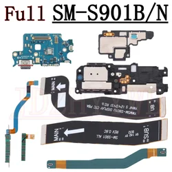 Enhanced Charging Port Antenna Module with Earpiece Speaker and Signal Flex Cable (Full SM - S901B - N)