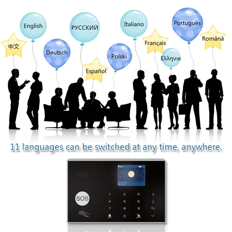 ZONAN G30 Security Alarm System Wifi Tuya Gsm Home Burglar 433MHz Apps Control With Wireless Motion Sensor Detector Alarm Kit security system security alarm wireless alarm