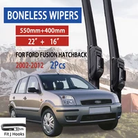 For Ford Fusion Hatchback  2002-2012 Car Windshield Wiper U-type Soft Rubber Frameless Bracketless Car Wipers 22"+16" 1