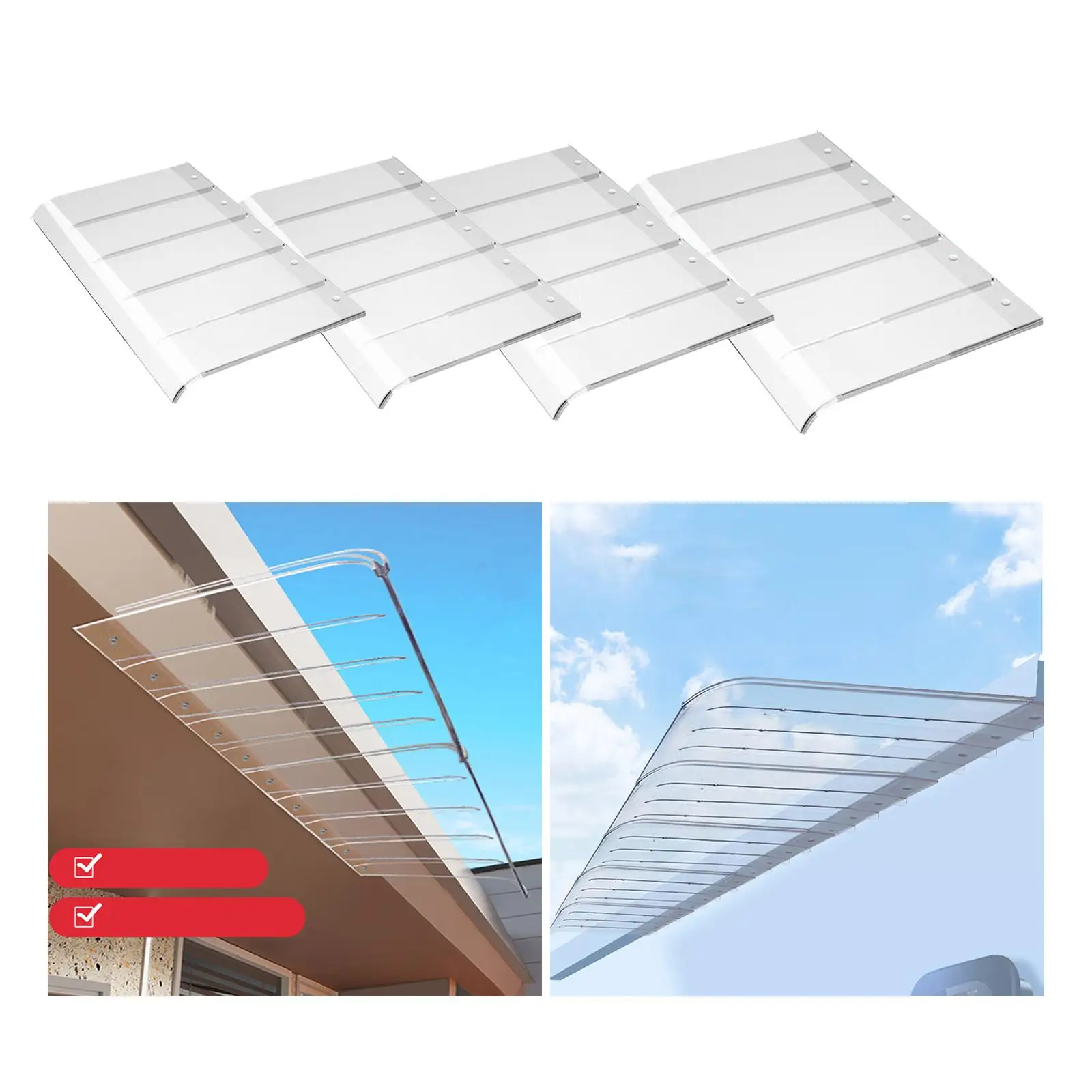 Window Canopy Window Awning Porch Awning Outdoor Transparent Door Patio Canopy
