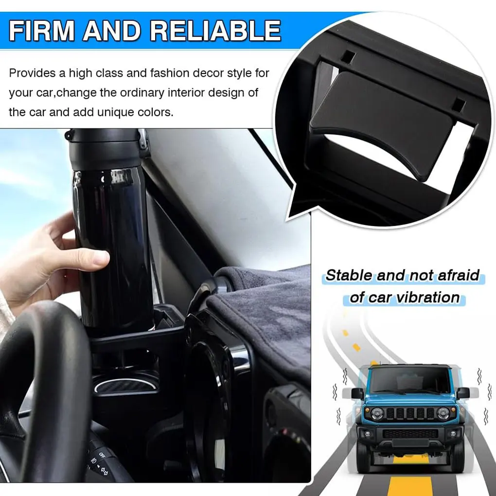 Car Drink Cup Bottle Holder Auto Drink Rack Stand Interior Accessories for Suzuki Jimny 2019-2023 JB64 JB74 Water Cup Holder