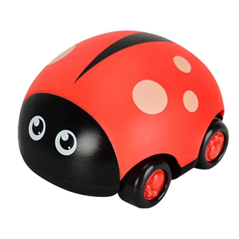 

Pull Back Vehicles Friction Powered Push Car Toy Set for Kids Funny Cartoon Ladybird Shape Racing Vehicles Set Friction Power