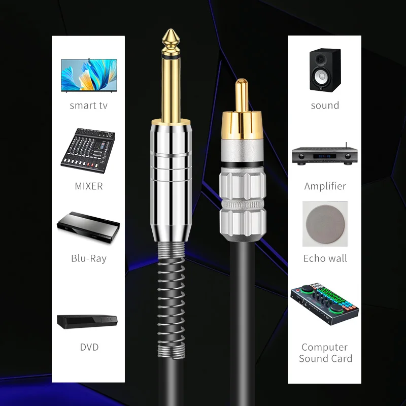  6.5-2RCA  ̺ OFC 6.5mm- ͽ  ̺, 2 ͽ RCA-6.5 ͽ ܼ ̺, 2 