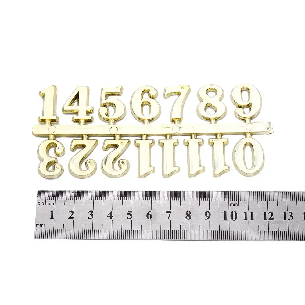 Quartz Clock Movement 1 Set Quartz Clock Numerals Accessories Arabic Number Roman Numerals Clock Parts Handmade Material Restore Digital Repair Tools