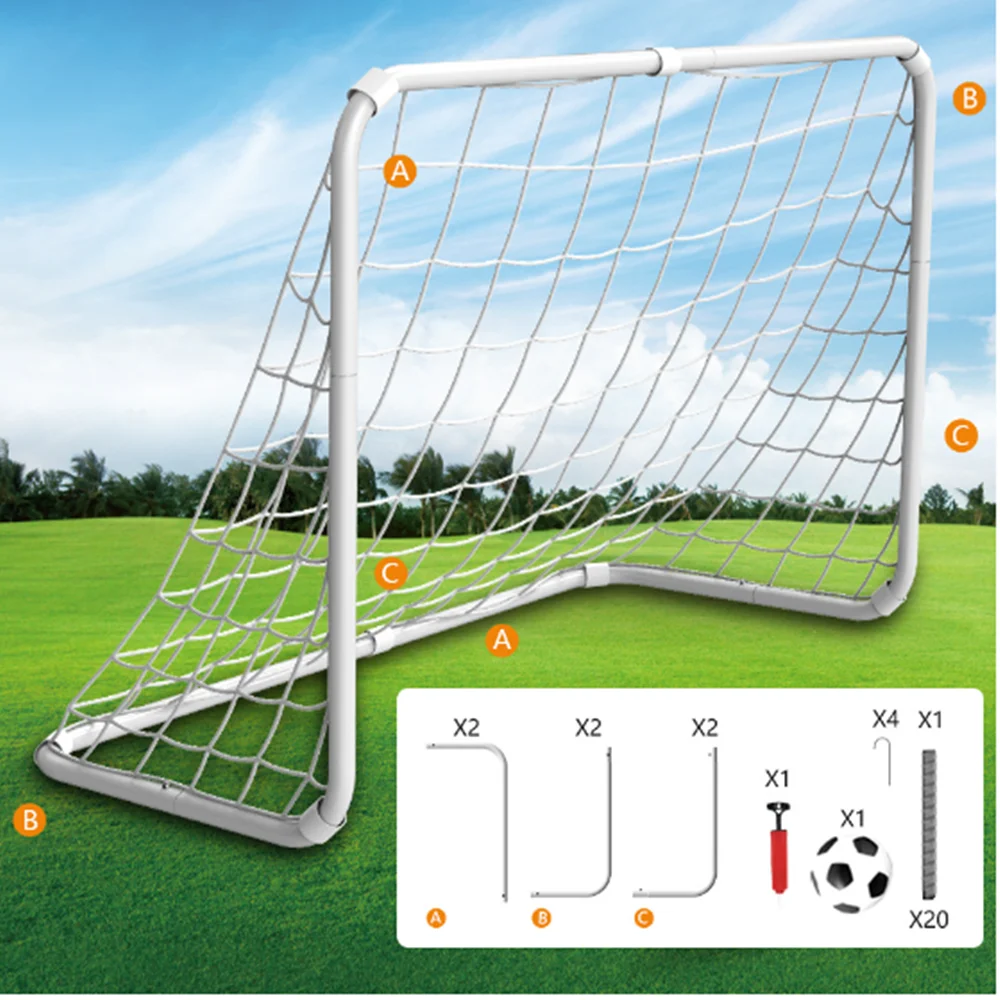 Indoor Outdoor Mini Children Football Soccer Goal Post Set With Ball Pump Football Sport Outdoor Toys