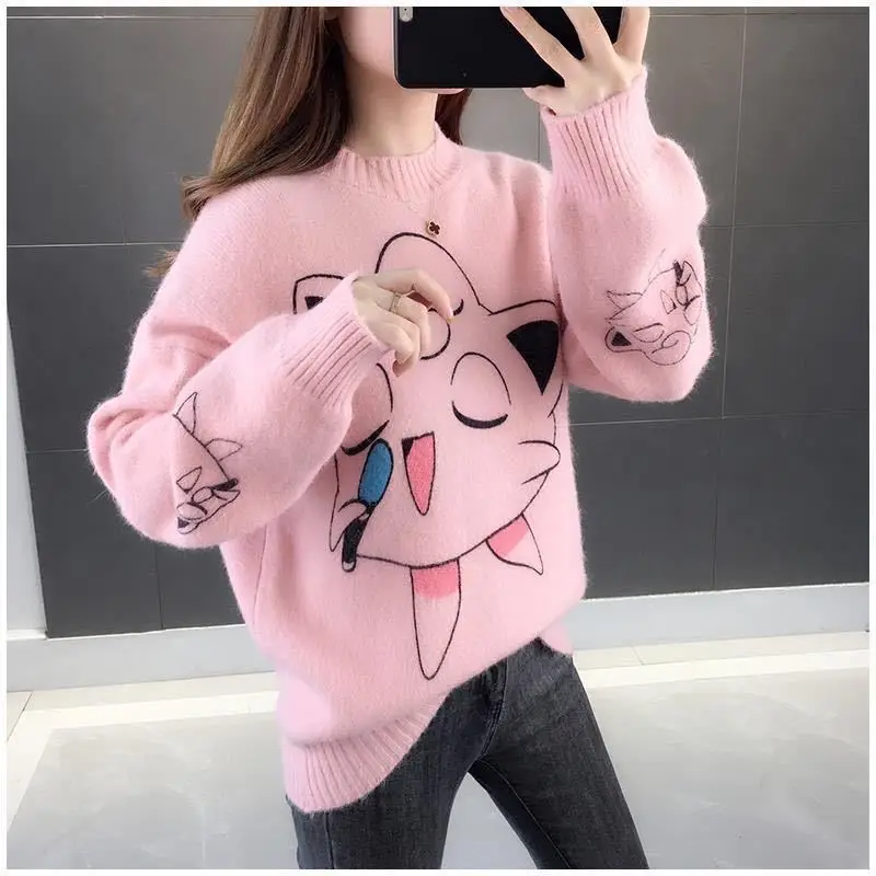Pokemon Sweater Pullover Pokemon Sweater Women Animation