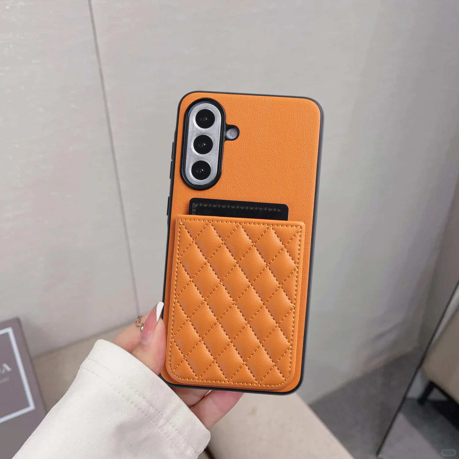PU Leather Phone Case with Integrated Card Holder and Coin Purse