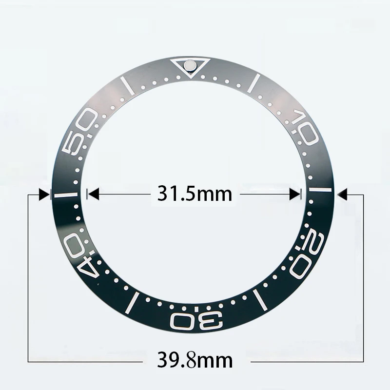 Watch Bezel Insert Ring 39.8*31.5mm Seamaster 300 Ceramic Watch Bezel Insert Fit 42mm Automatic Seamaster 300 Mod Watch Repair Accessories Case Ring