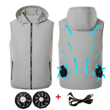 Ultralight Summer Cooling Fan Vest 1