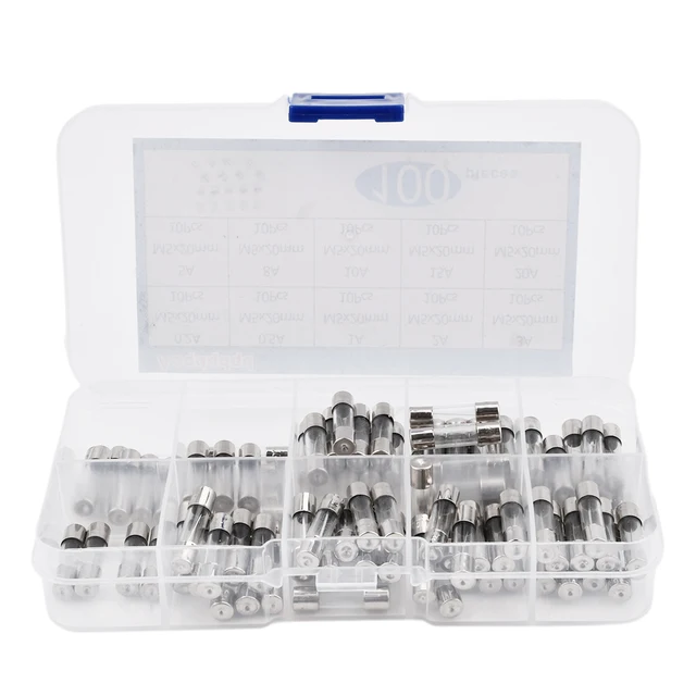 Kit 100 Fusibili In Vetro 5x20mm - 10 Valori Da 0.2A A 15A, 250V, Per Elettrodomestici E Auto - Foto 13