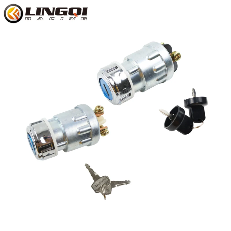 LINGQI Modified Go Kart Wire Pin Key Ignition Switch Fit For ATV Go-Kart Quad Dirt Bike Scooter Motorcycle