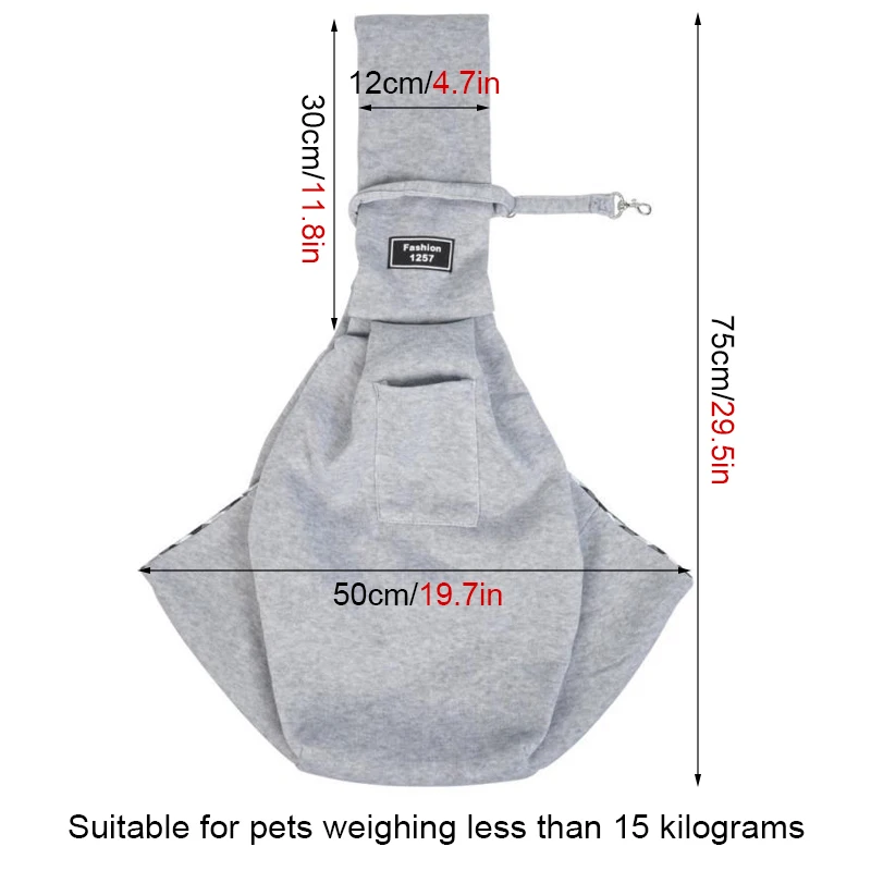 Cotton Comfortable Dog Bag Pet Out Crossbody Shoulder Bag Outdoor Travel Portable One Shoulder Large capacity