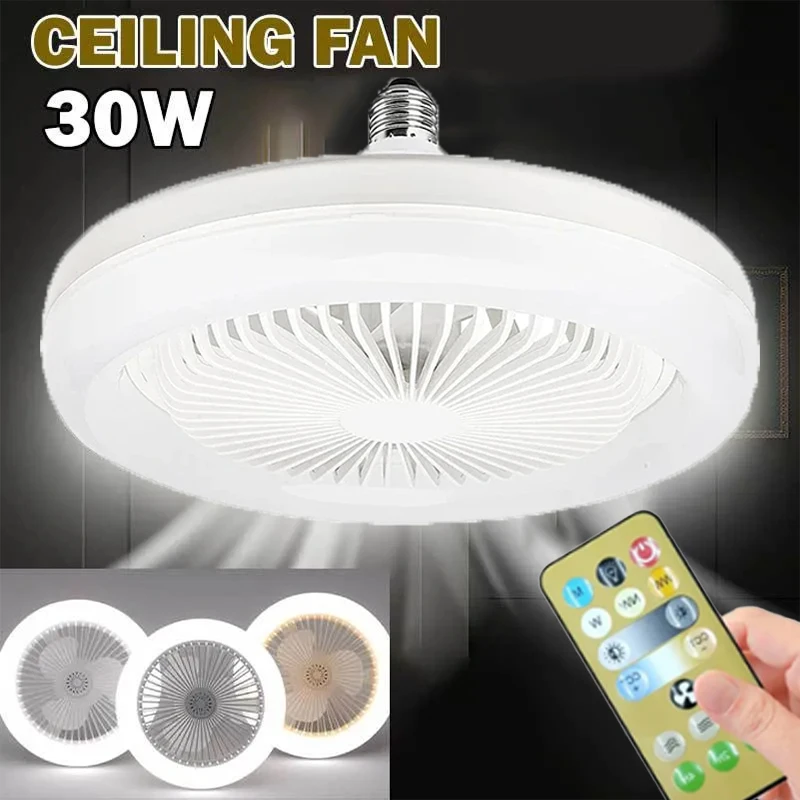 2in1 Ceiling Fan Remote Control Lighting Lamp E27 Converter Base Lighting Base Bedroom Living Room ceiling fan led ceiling fan lights led fan light electric fan