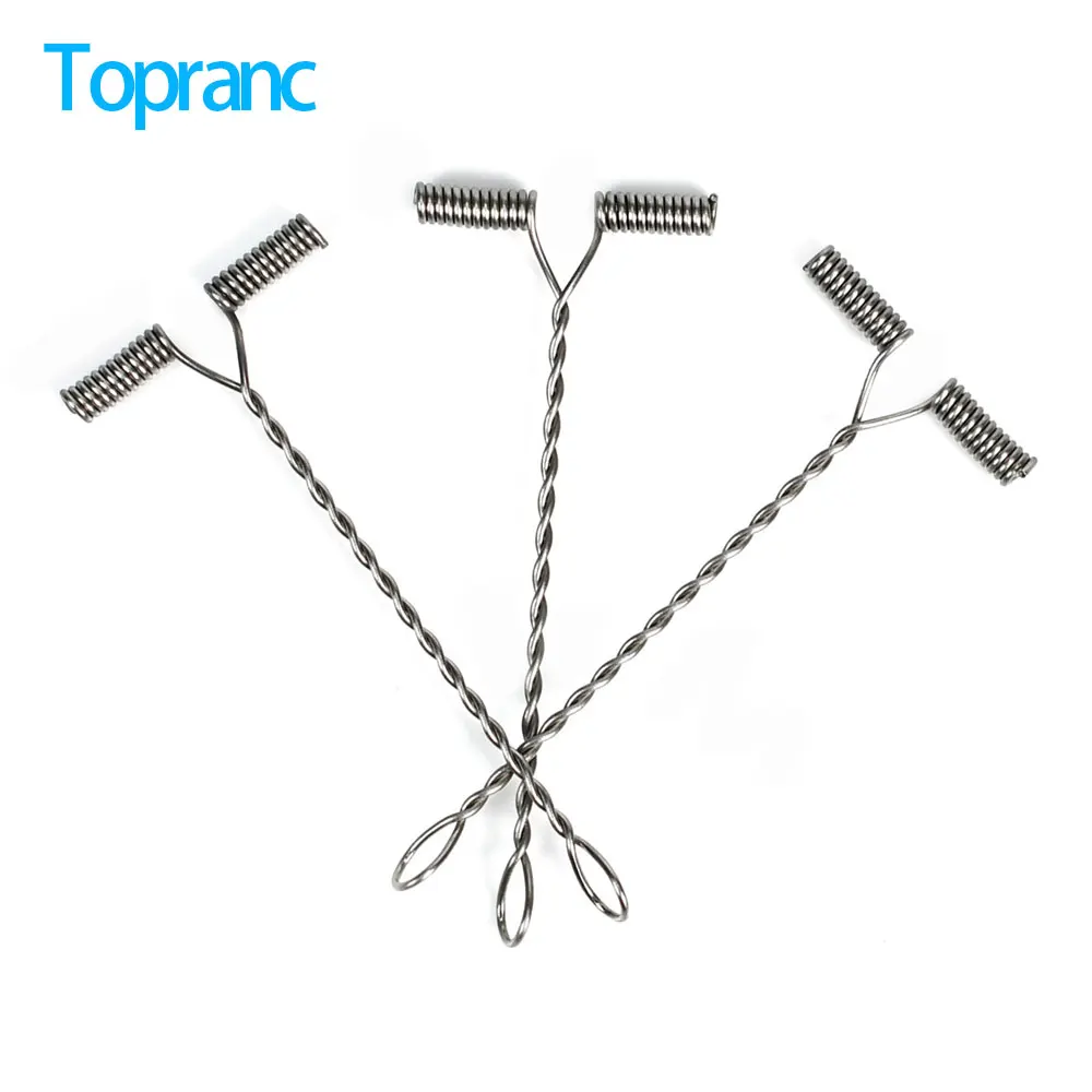 Topranc 50 stücke Angel waage Stecker Splitter Split Haken Anti-Tangle Balance Rigs Arm Stecker Zubehör