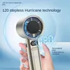 M11 Portable Hand Fan 120 Wind Speeds Display Power Mini Bladeless Handheld Fan USB Rechargeable Personal Highspeed Fans 2