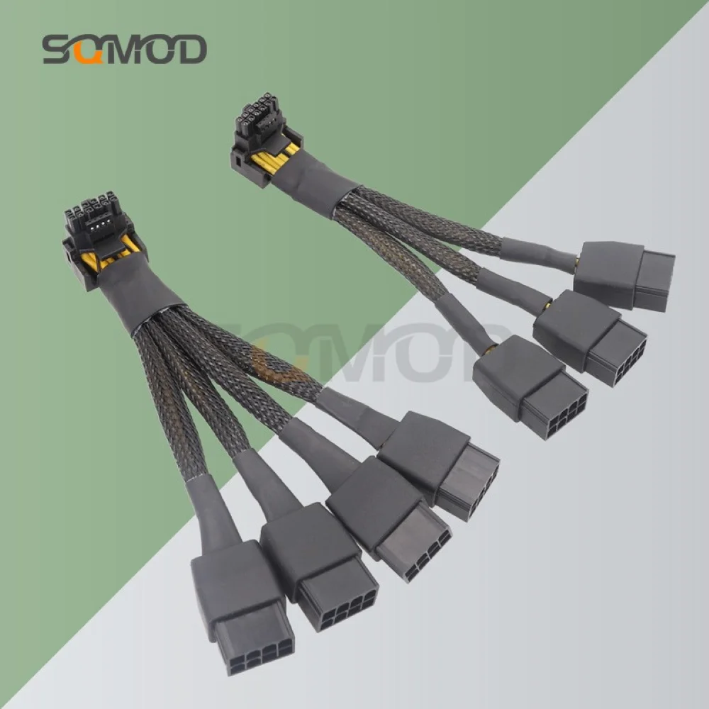 

Новый GPU RTX4090 RTX4080 серия 16AWG 4x8pin 3x8pin PCI-e до 16Pin (12 + 4) PCI-e 5,0 12vhpwr разъем 90-градусный колено