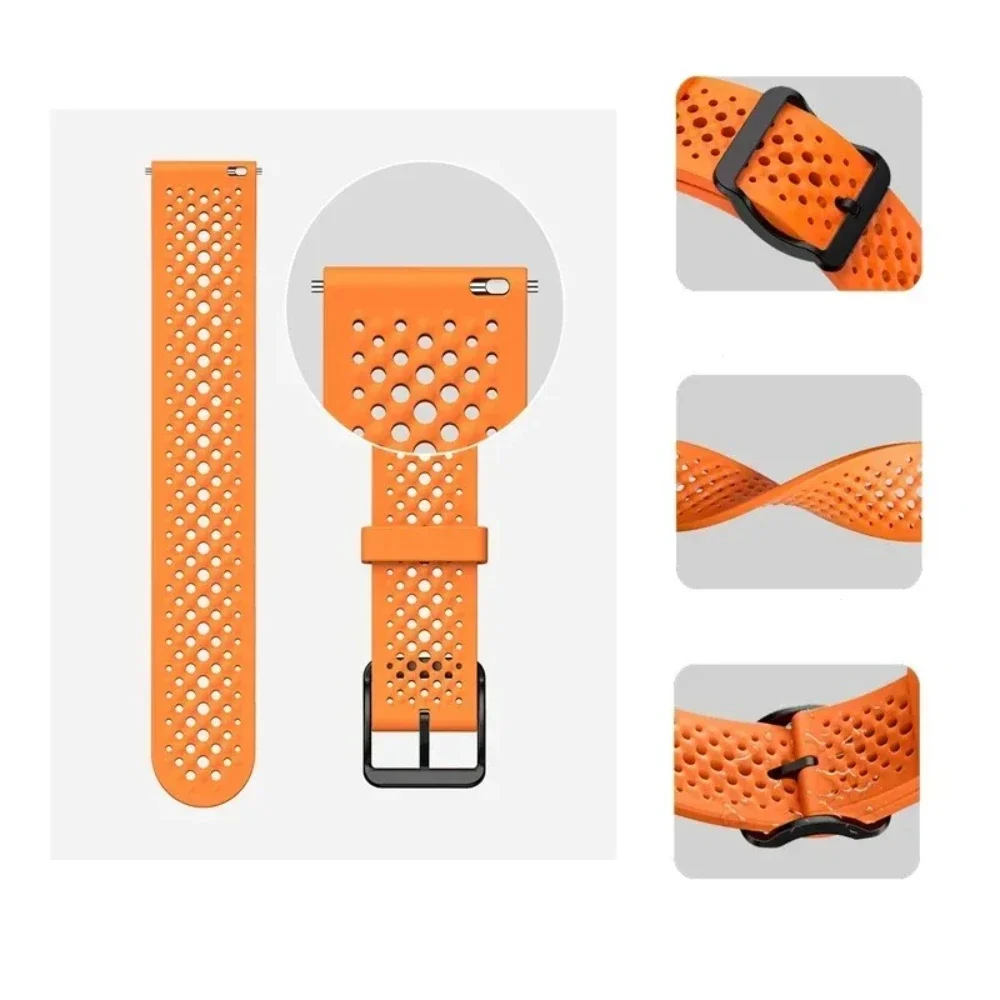Silicone Sports Breathable Strap - 20mm/22mm