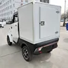 2022 Electric Mini Car Cargo Truck Double Row 4 Seat Electric Middle Steering Wheel Cab Pickup