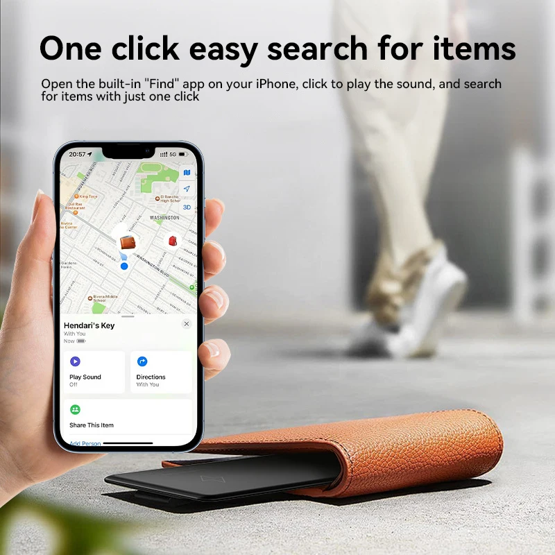 Global Positioning Tracker Anti Loss Device Apple FindMy Suitable Wallet Card Bag Ultra Thin Card For Apple Airtag