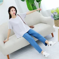 Summer  modal pajamas for women  thin section short-sleeved trousers suit two-piece loose comfortable pajama set  home service - Image 3