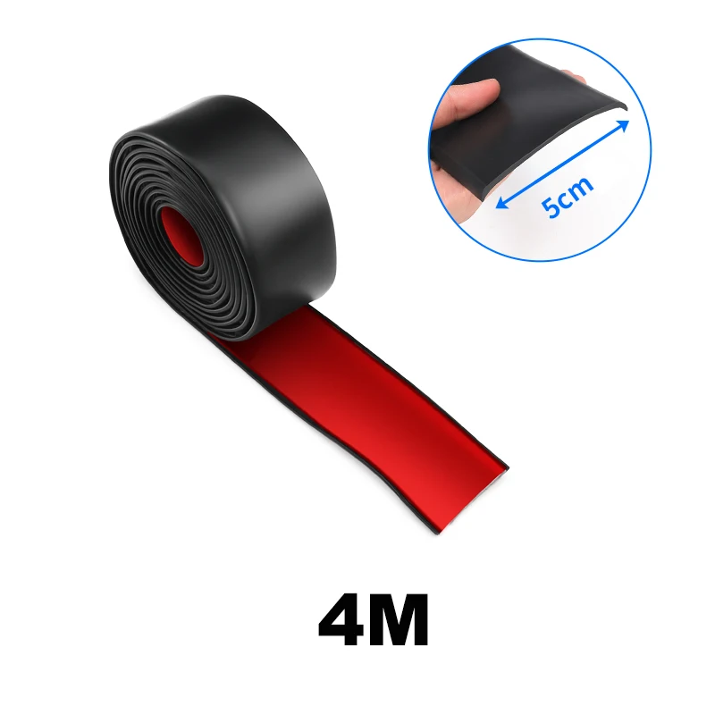 Universal Rubber Side Skirt Edge Guards - Anti-Scratch Car Protector Bumpers