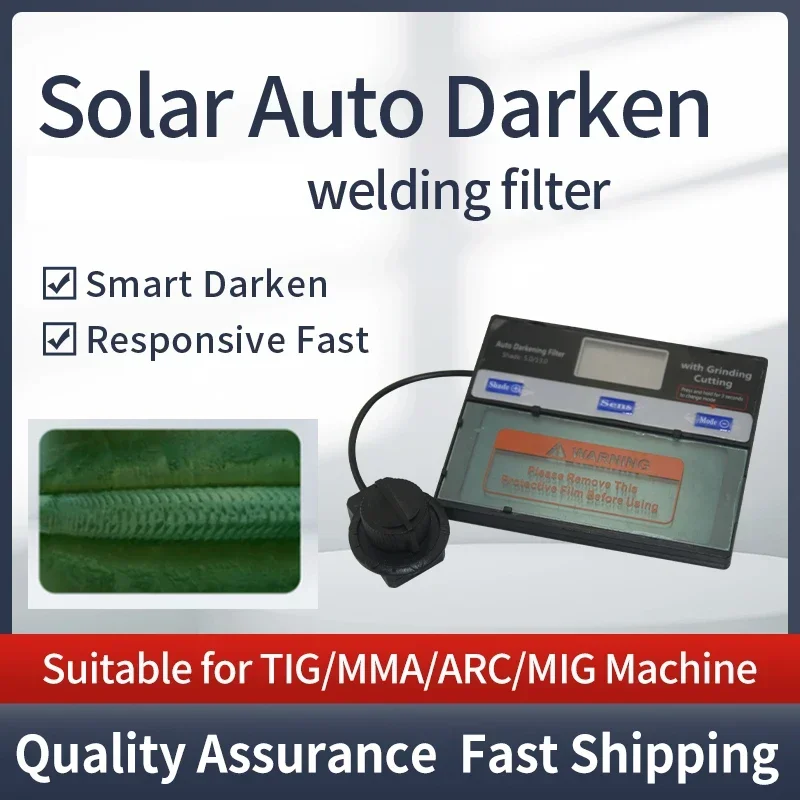 Smart solar auto dimming true color welding mask lens/eye mask filter