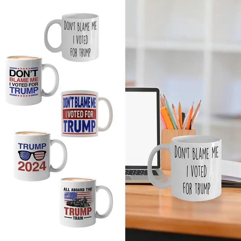 

Trump Coffee Mugs All Aboard The Trump Train Cups For President Re Election Campaign Funny Ceramic Cup For Trump Supporters