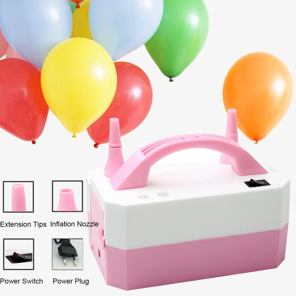 Balloon Inflator Electric Can Inflate Two At The Same Time Two Modes For Room Decorating