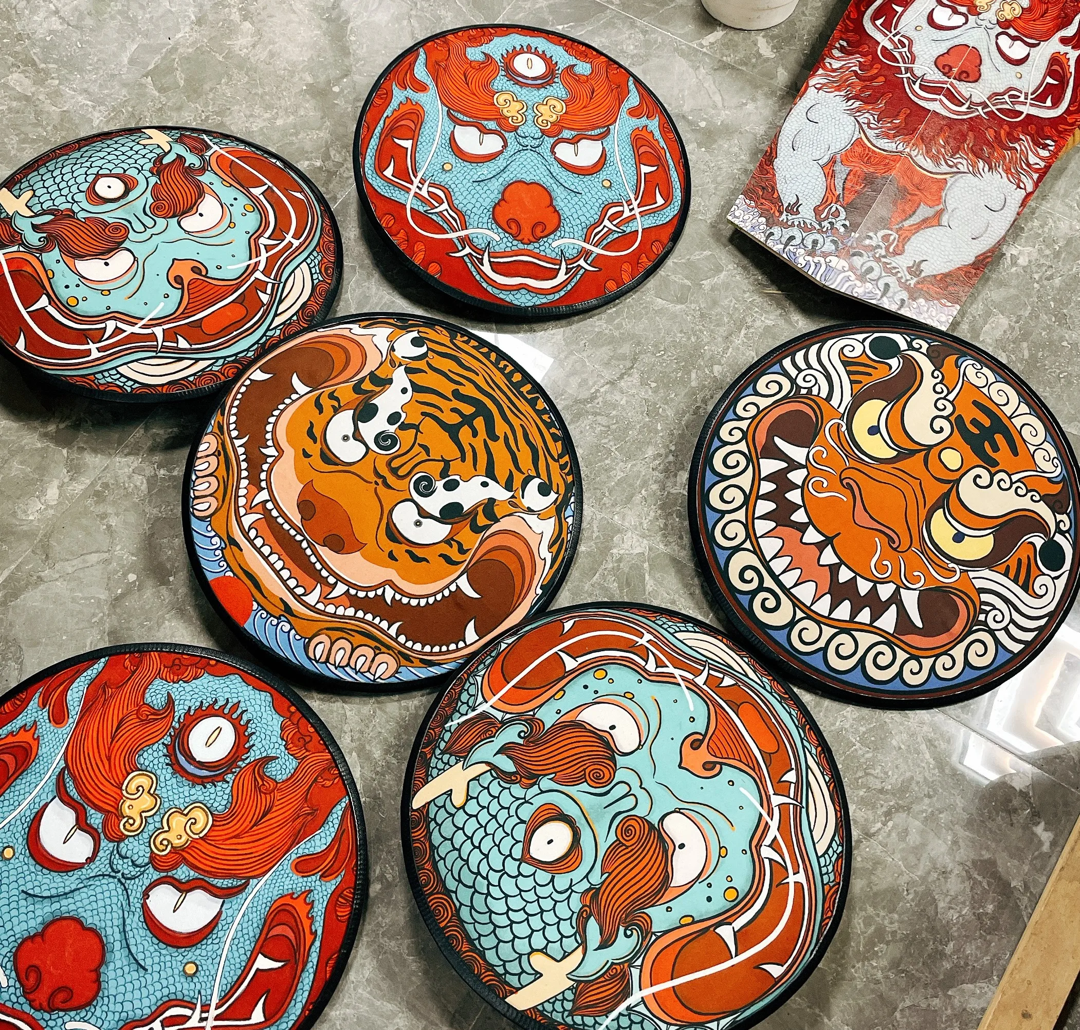 Chinese Ancient Shield Tiger Head Shield Kung Fu Shields Ming Dynasty Shields