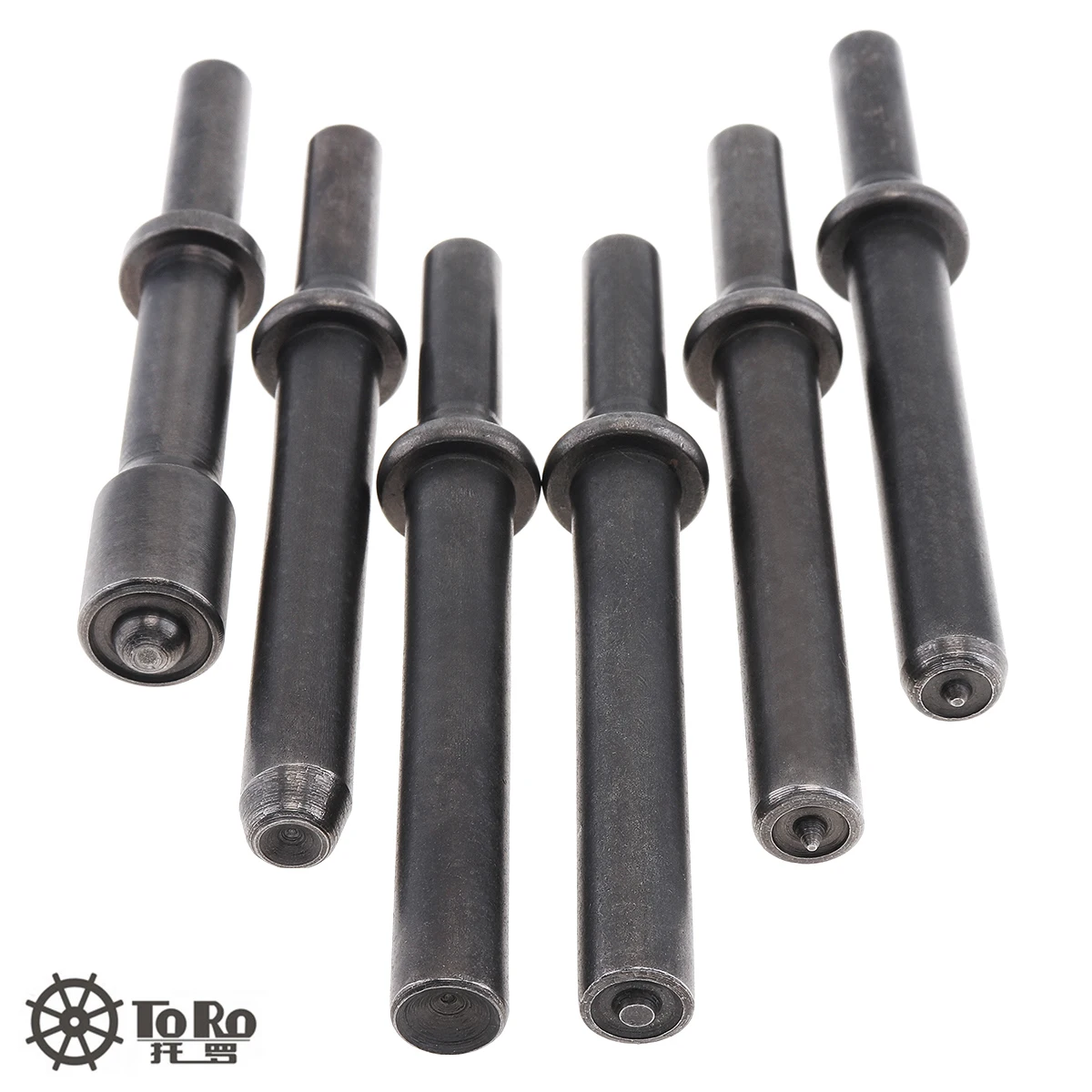 Pneumatic Tool Accessories Hard 45# Steel 6pcs/set  Solid Air Rivet Impact Head Support Pneumatic Tool for Drilling Removal